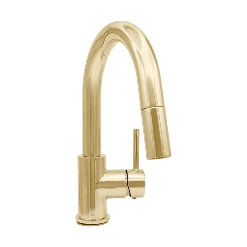 ZLINE Dante Kitchen Faucet In Polished Gold, DNT-KF-PG by Farmhouse Kitchen and Bath
