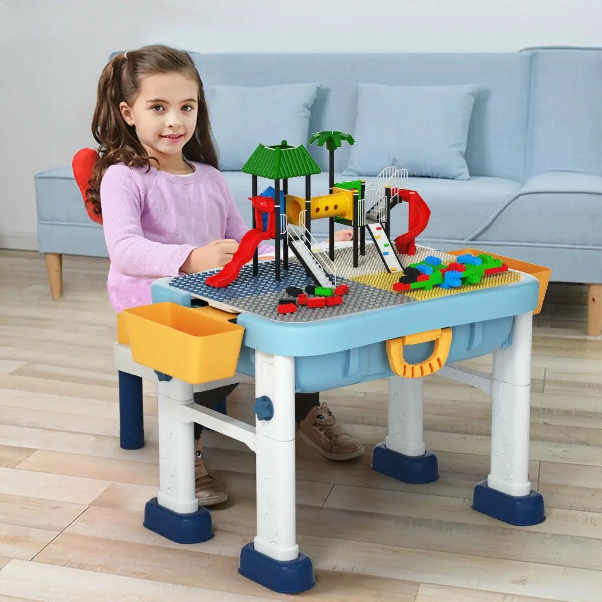 6-in-1 Kids Activity Table Set with Chair by DirectDeals
