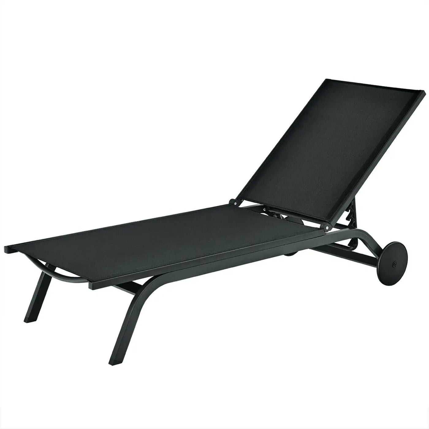 Aluminum Fabric Outdoor Patio Lounge Chair with Adjustable Reclining by DirectDeals