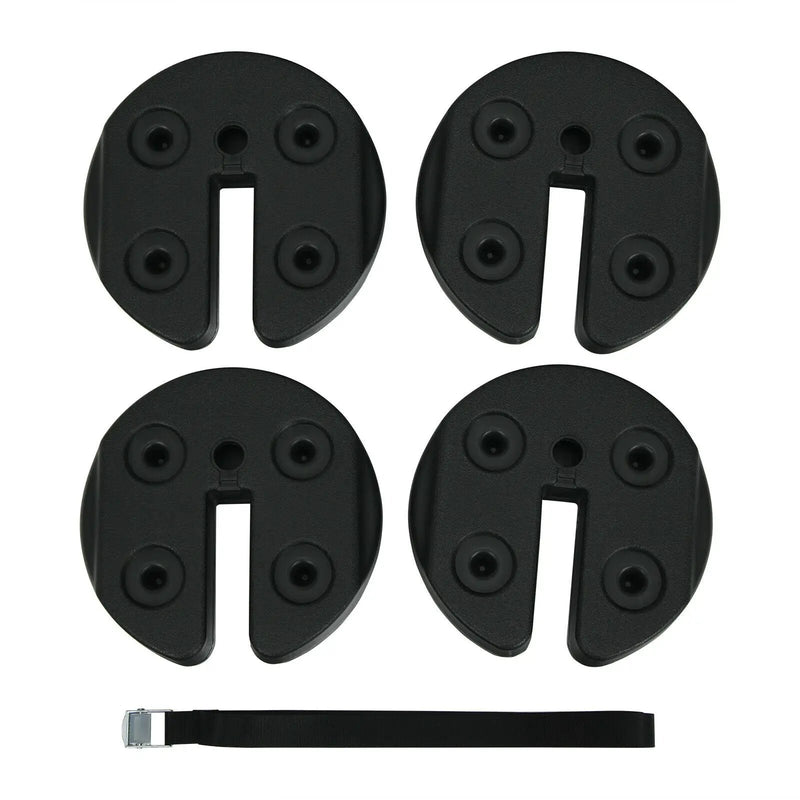 Set of 4 Canopy Weights 20lbs Weight Plate Kit with No-Pinch Design by DirectDeals