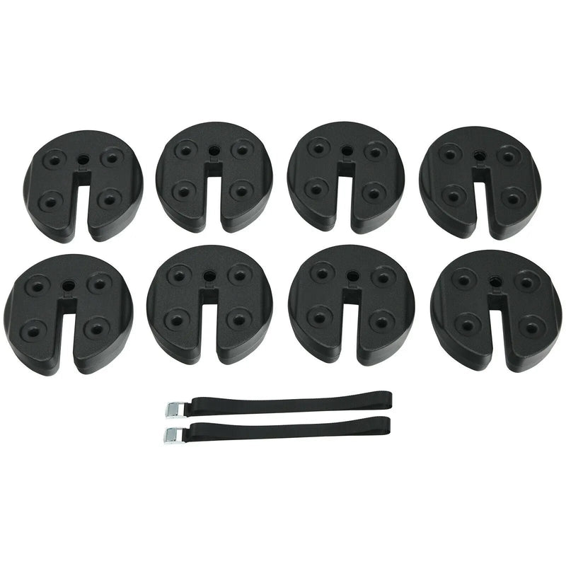 Set of 8 Canopy Weights 40lbs Weight Plate Kit with No-Pinch Design by DirectDeals