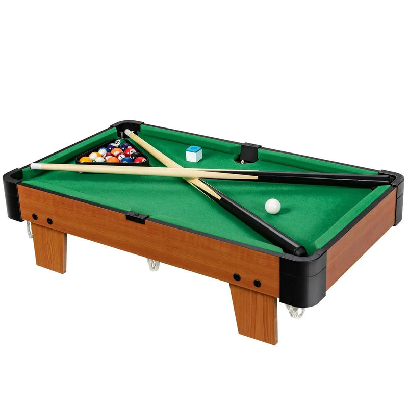 24‚Äù Mini Tabletop Pool Table Set Indoor Billiards Table with Accessories by DirectDeals