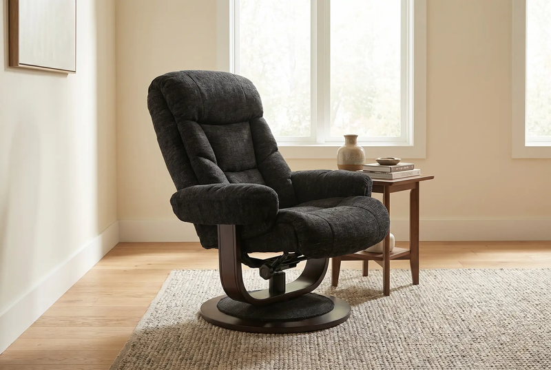 Oslo Euro Recliner w/ Ottoman by Ornate Furniture