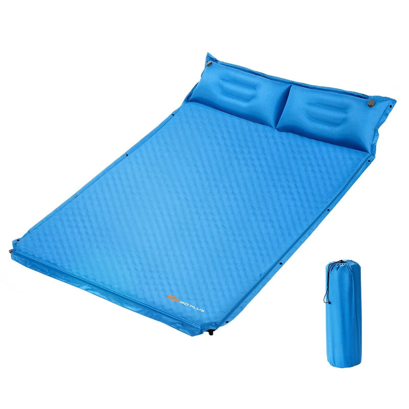 Self-Inflating Camping Outdoor Sleeping Mat with Pillows Bag by DirectDeals