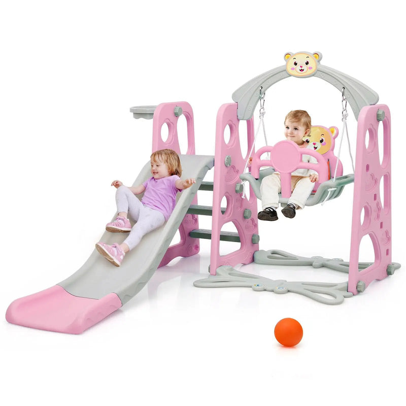 3 in 1 Toddler Climber and Swing Set Slide Playset by DirectDeals