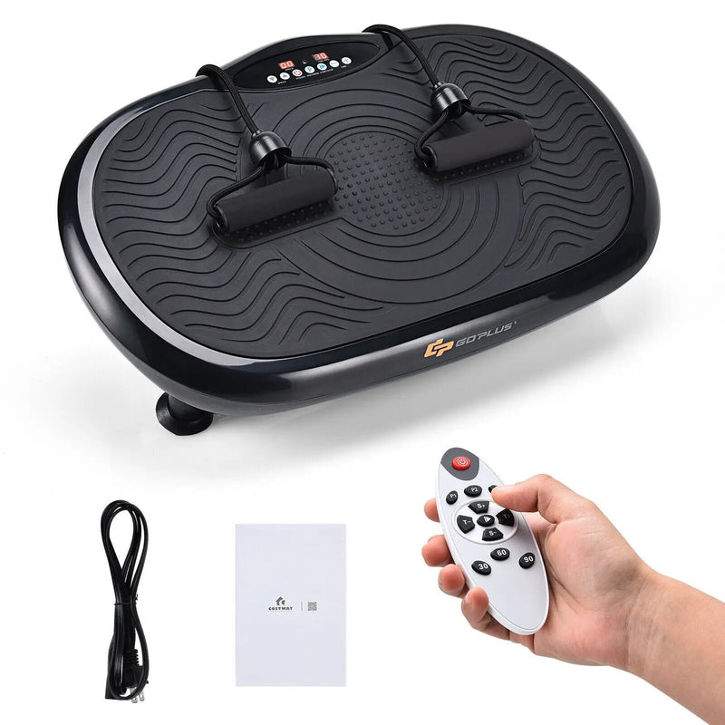 Mini Vibration Body Fitness Platform with Loop Bands by DirectDeals