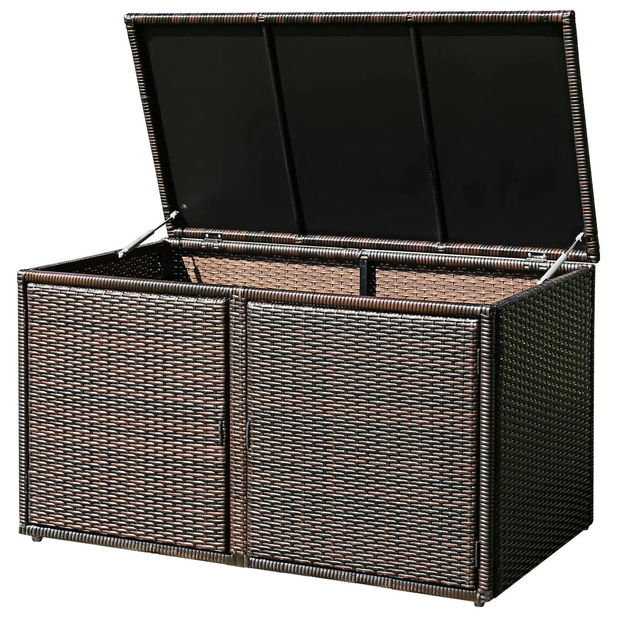 88 Gallon Garden Patio Rattan Storage Container Box by DirectDeals