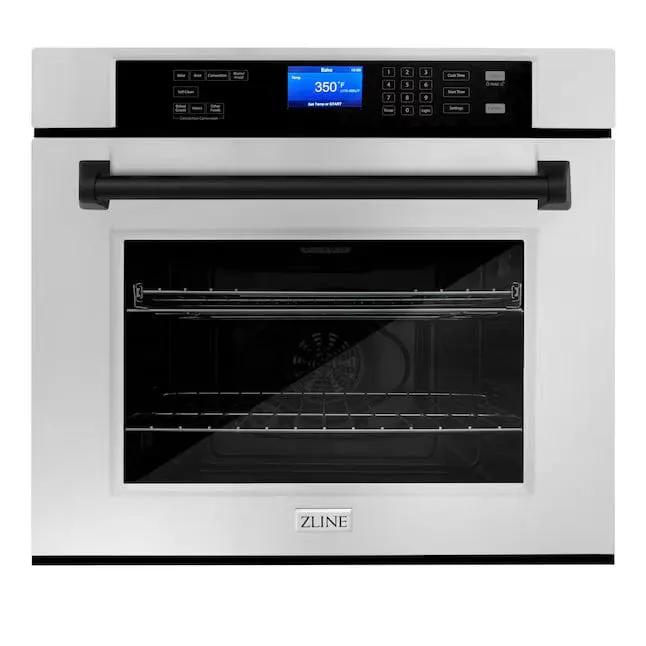 ZLINE 30" Autograph Edition Single Wall Oven with Self Clean and True Convection in Stainless Steel AWSZ-30-MB by Farmhouse Kitchen and Bath