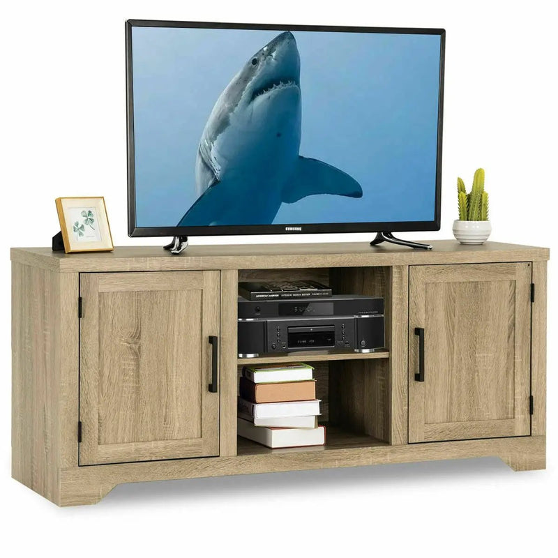 Rustic TV Stand Entertainment Center Storage Cabinet by DirectDeals