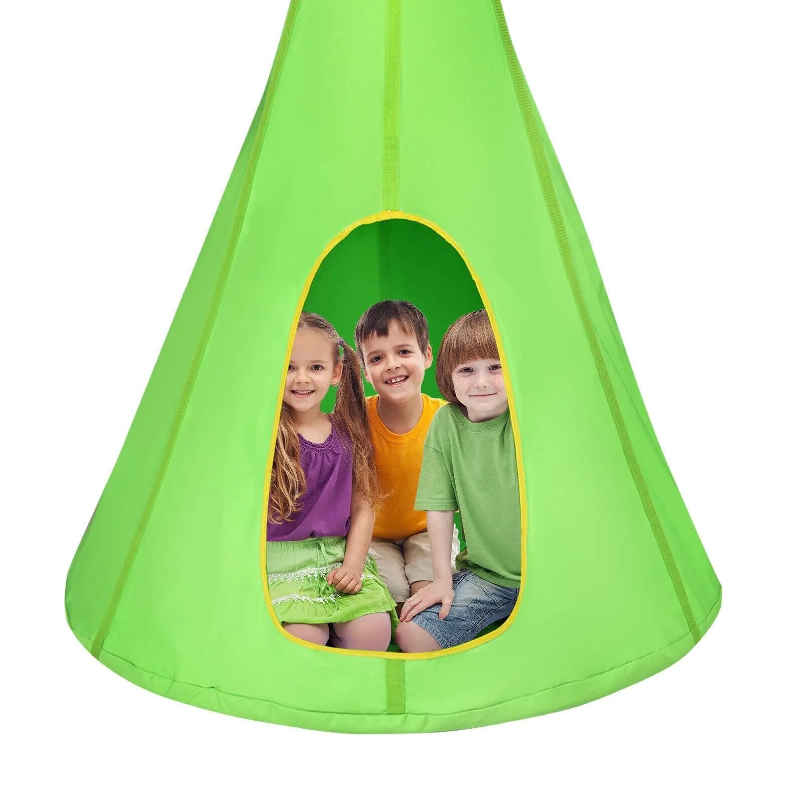 32 Inch Kids Nest Swing Chair Hanging Hammock Seat for Indoor Outdoor by DirectDeals