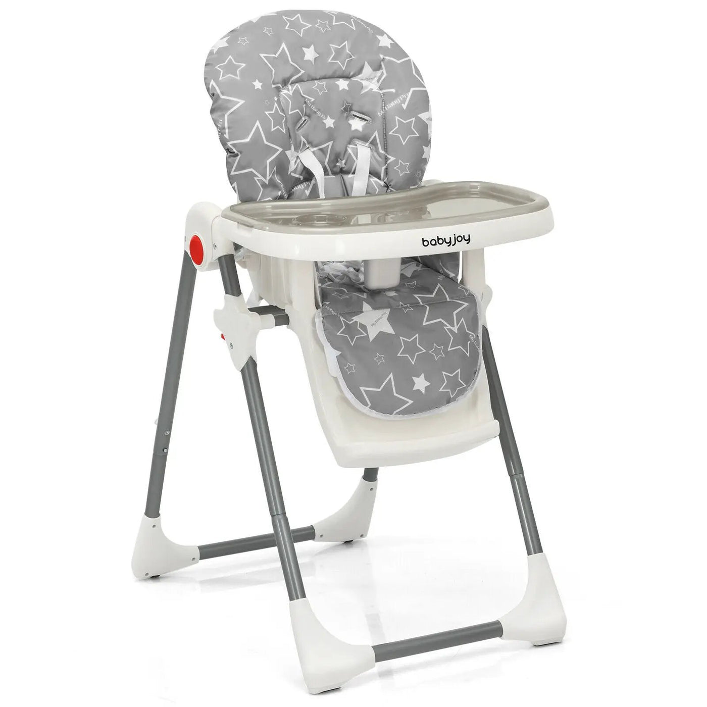 Folding Baby High Dining Chair with 6-Level Height Adjustment by DirectDeals