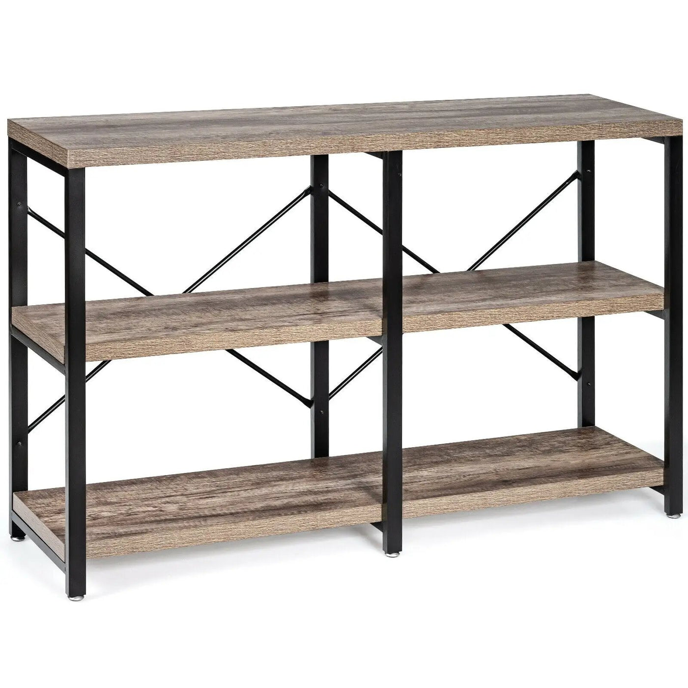 3 Tier 47 Inch Console Metal Frame Sofa Table by DirectDeals