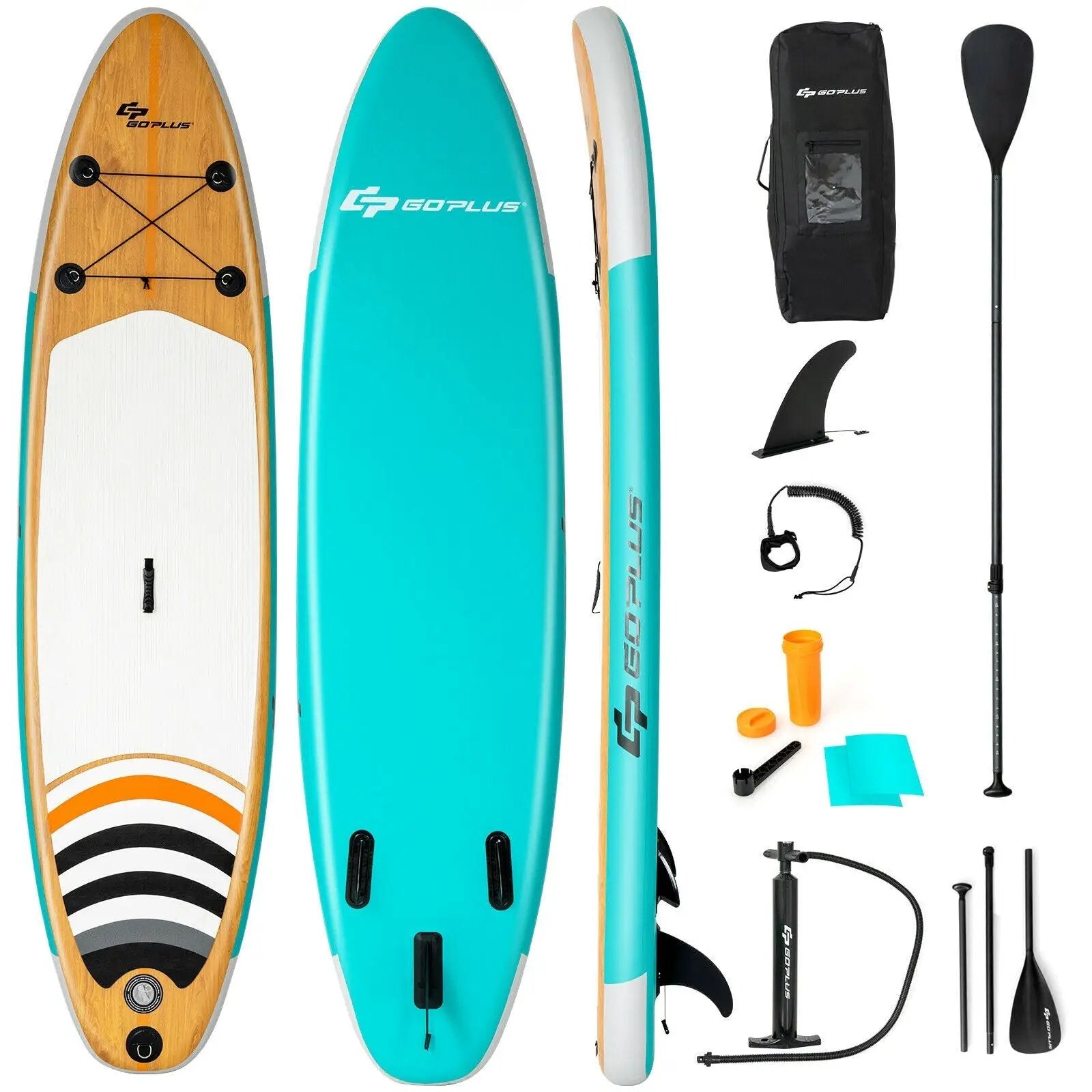 10' Inflatable Stand up Paddle Board Surfboard SUP with Bag by DirectDeals