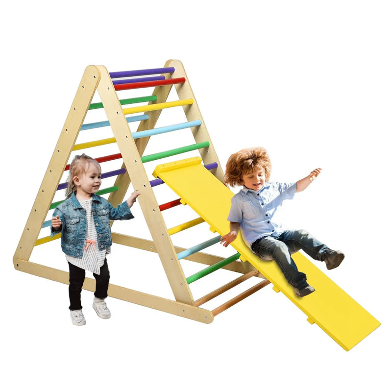 Foldable Wooden Climbing Triangle Indoor by DirectDeals