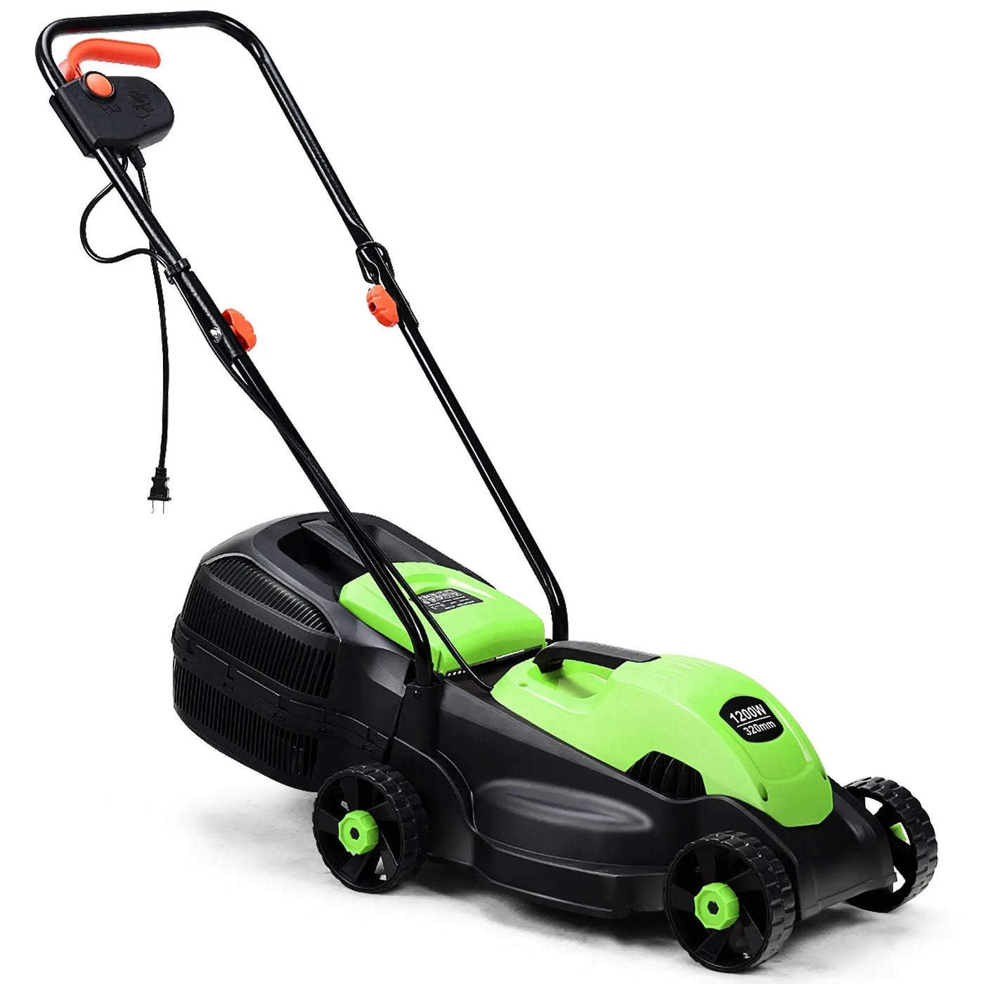 13 Inch Electric Push Lawn Corded Mower with Grass Bag by DirectDeals