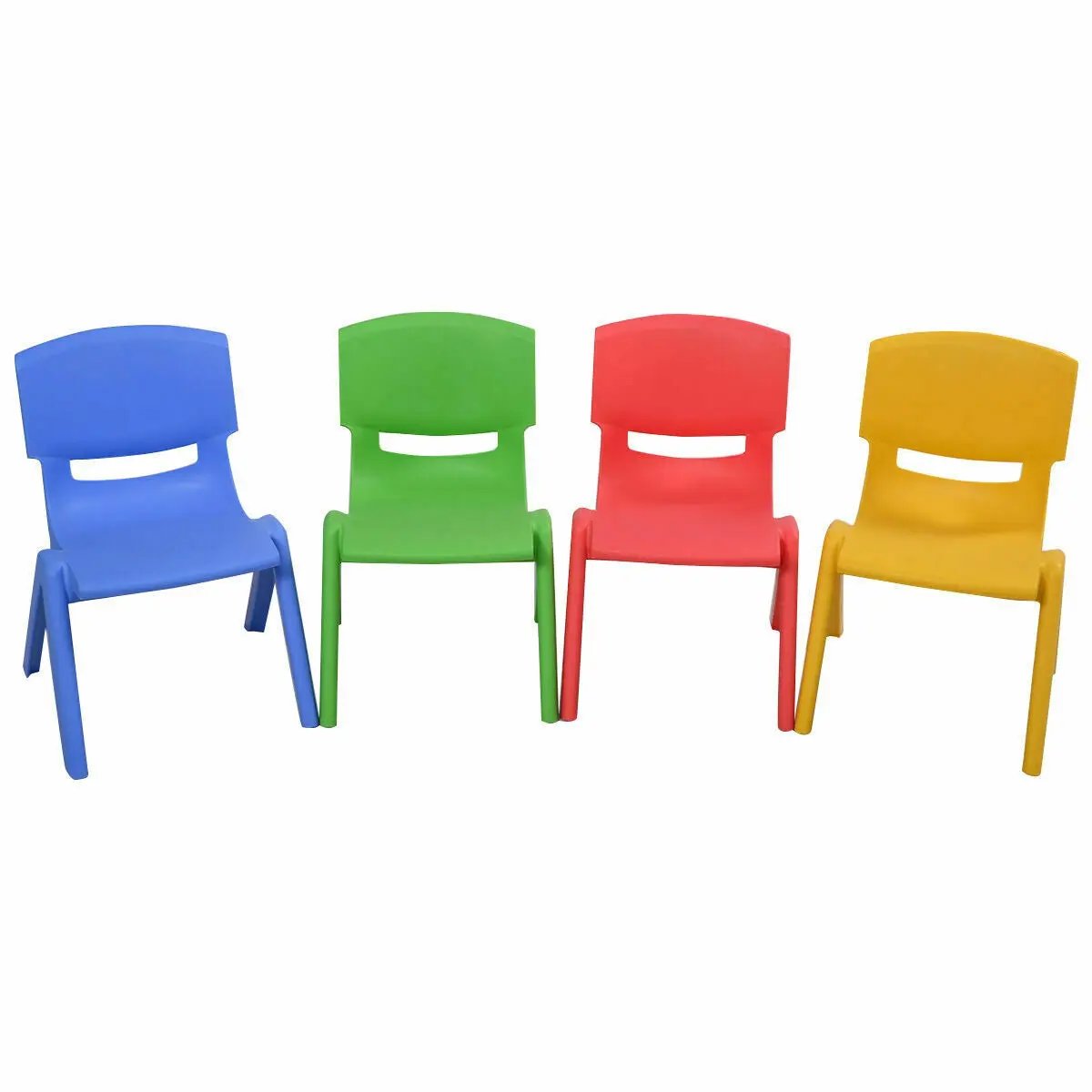 4-pack Colorful Stackable Plastic Children Chairs by DirectDeals