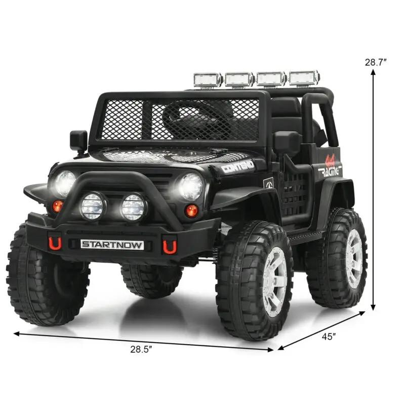 12V Kids Electric Ride On Truck with Remote Control and Operation Lever by DirectDeals