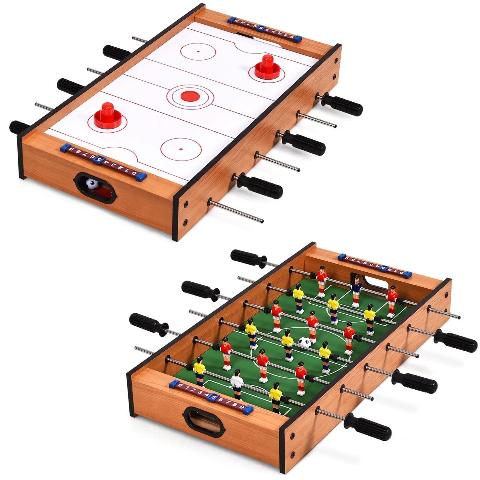 2-in-1 Indoor/Outdoor Air Hockey Foosball Game Table by DirectDeals