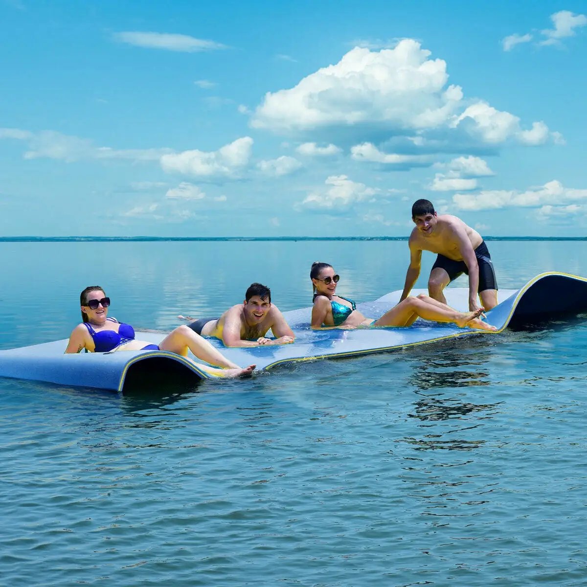 12’ x 6’ 3 Layer Floating Water Pad-Green by DirectDeals