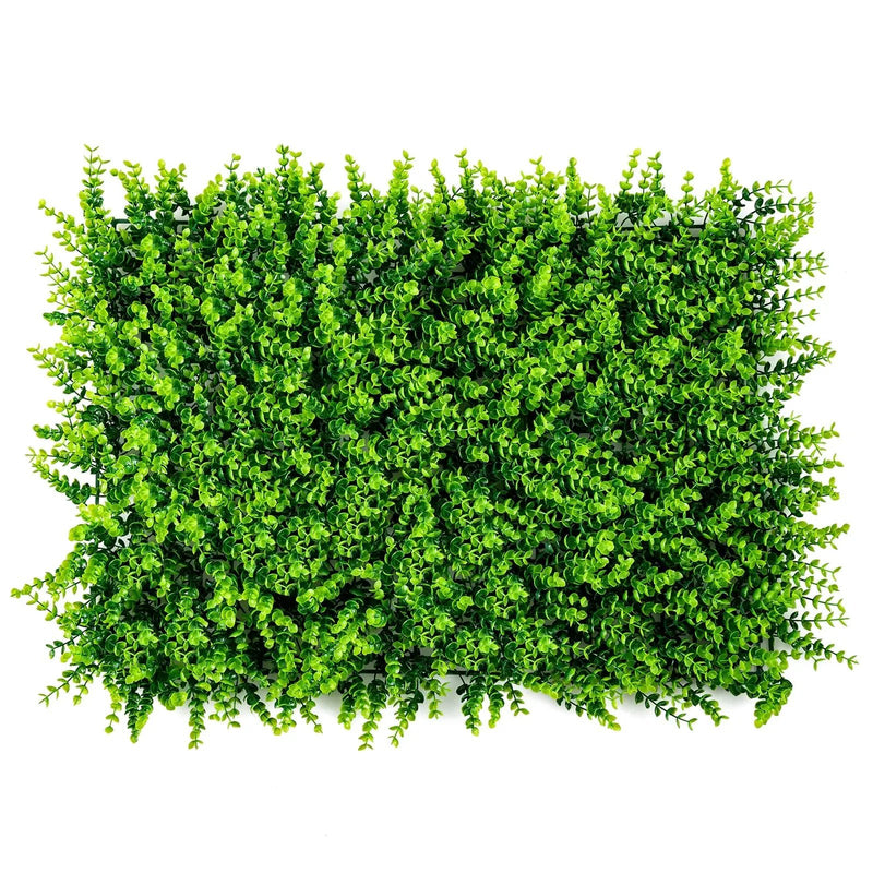 12 Pieces 16 x 24 Inch Artificial Eucalyptus Hedge Plant Privacy Fence Panels by DirectDeals