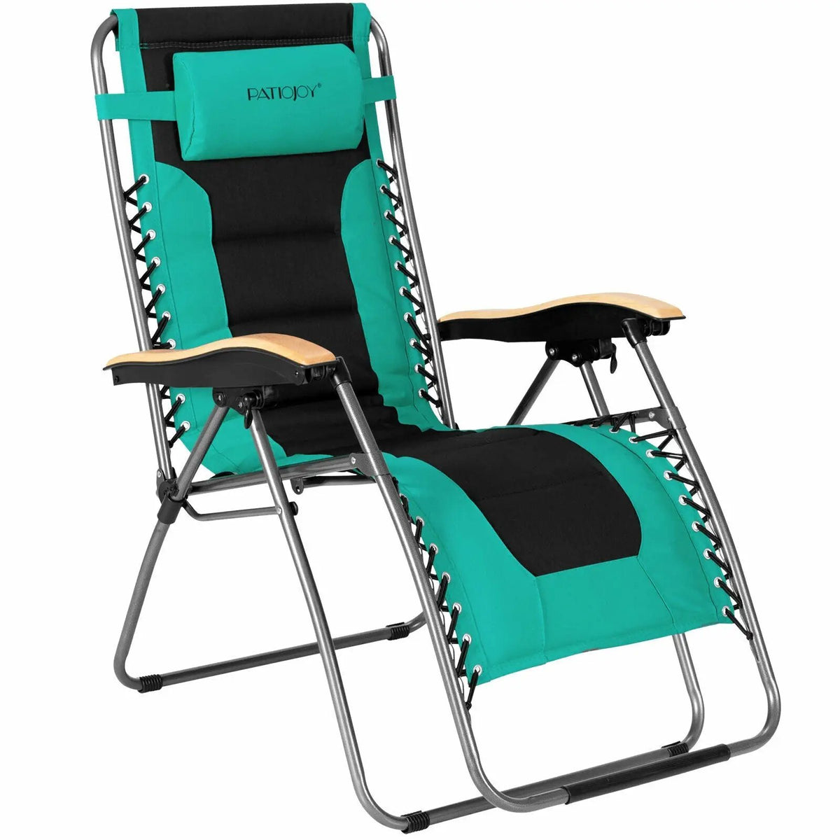 Oversize Folding Adjustable Padded Zero Gravity Lounge Chair by DirectDeals
