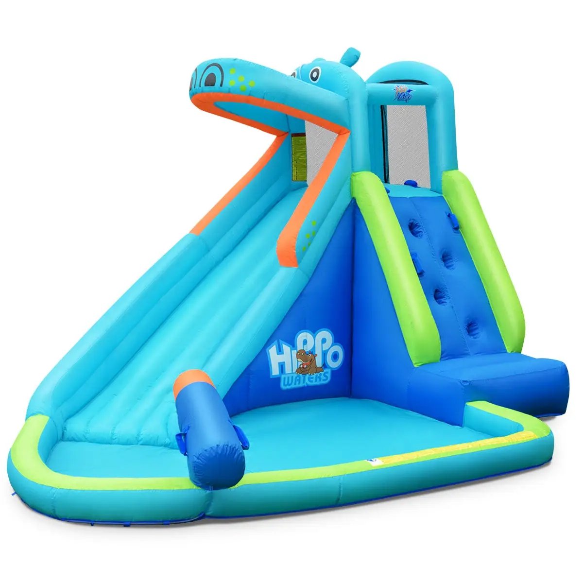 Inflatable Water Pool with Splash and Slide Without Blower by DirectDeals