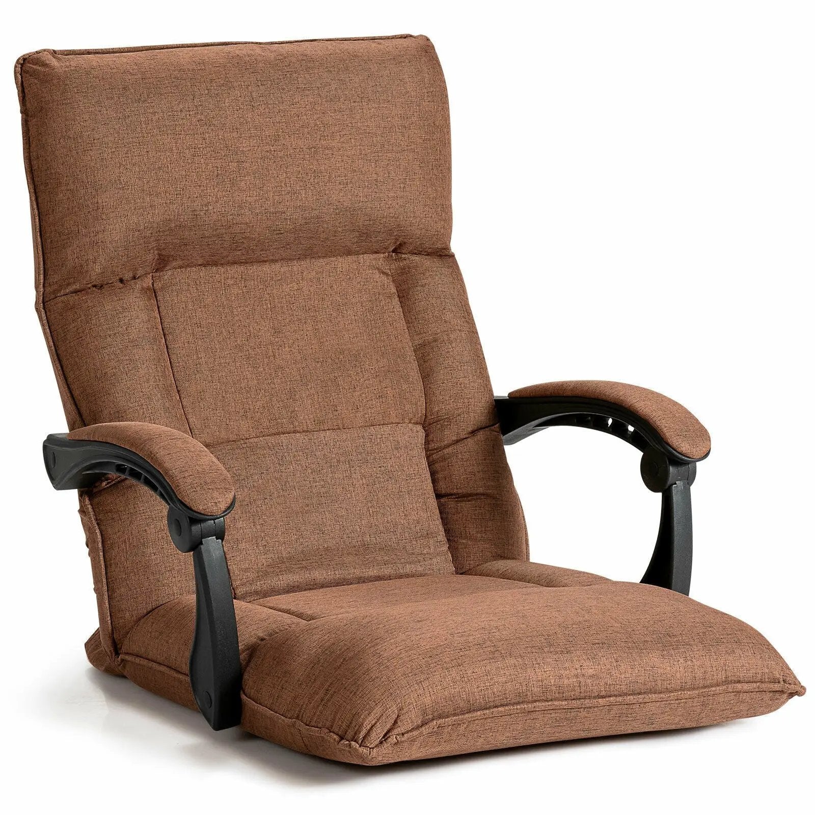 14-Position Adjusting Lazy Sofa Chair with Waist Pillow and Armrests by DirectDeals