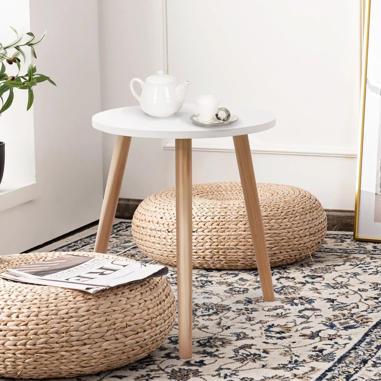 16 Inch Modern Round Coffee Table by DirectDeals