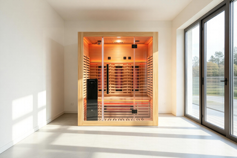 Blisspod I Venetian RED I All-In-One - Full Spectrum + Red Light Therapy I Indoor Premium Sauna I 3 Person, photo 6 of 21