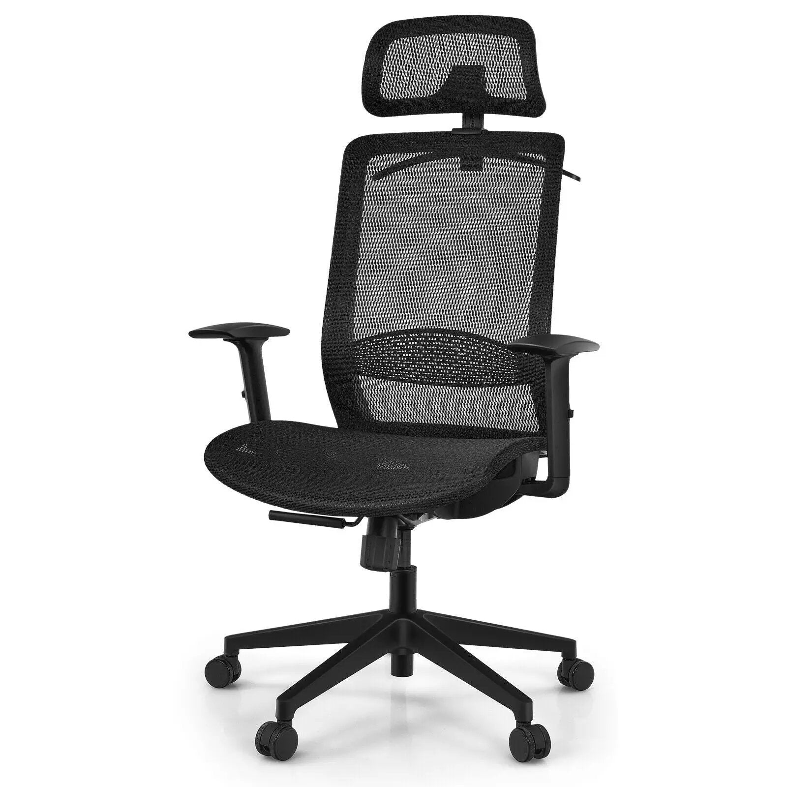 Height Adjustable Ergonomic High Back Mesh Office Chair with Hange by DirectDeals