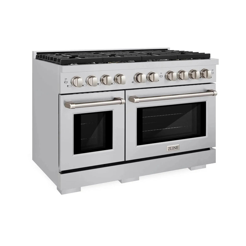 ZLINE 48"Paramount Dual Fuel Range Stainless Steel, SDR48 by Farmhouse Kitchen and Bath