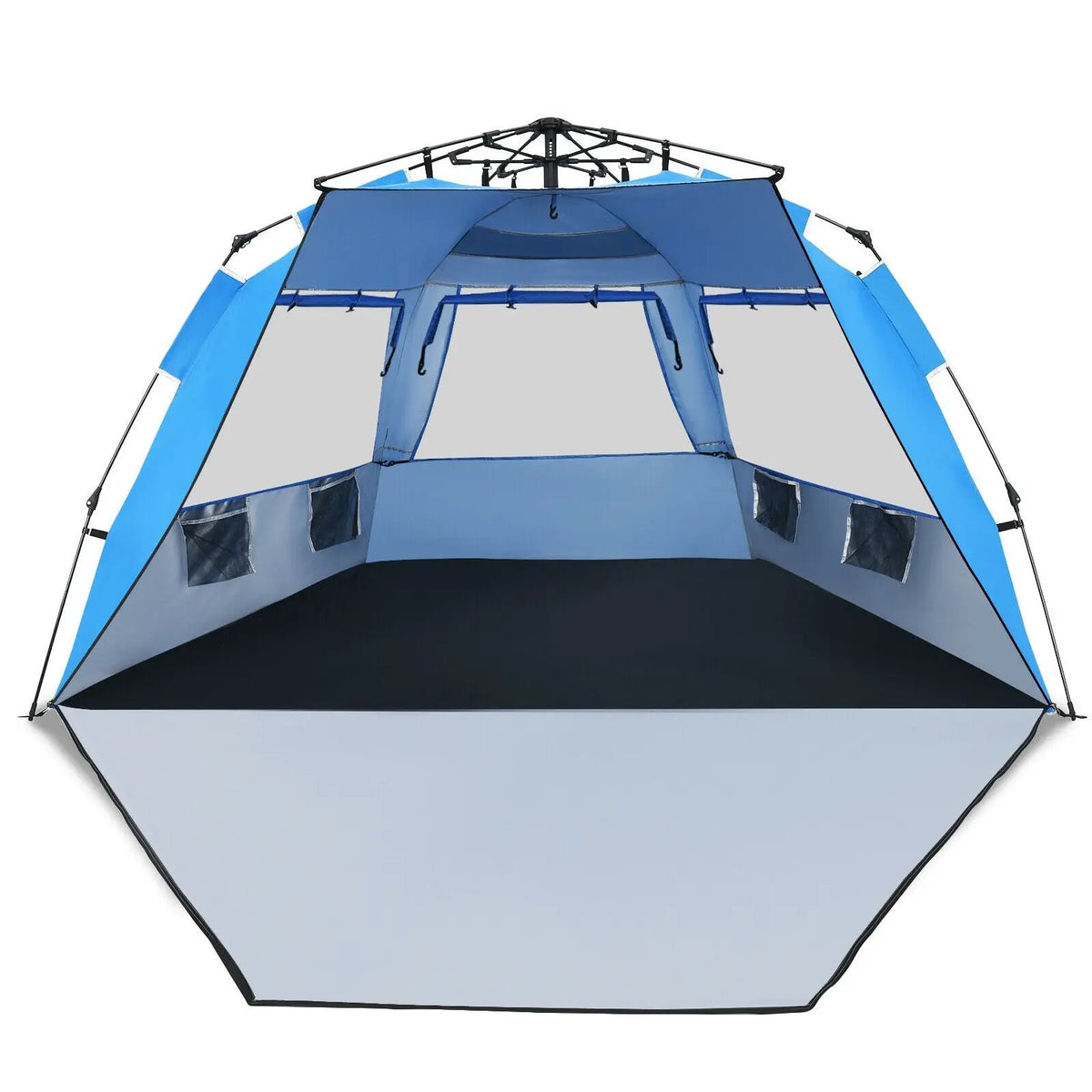 3-4 Person Easy Pop Up Beach Tent UPF 50+ Portable Sun Shelter by DirectDeals