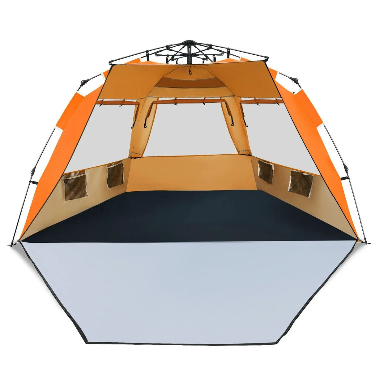 3-4 Person Easy Pop Up Beach Tent UPF 50+ Portable Sun Shelter by DirectDeals