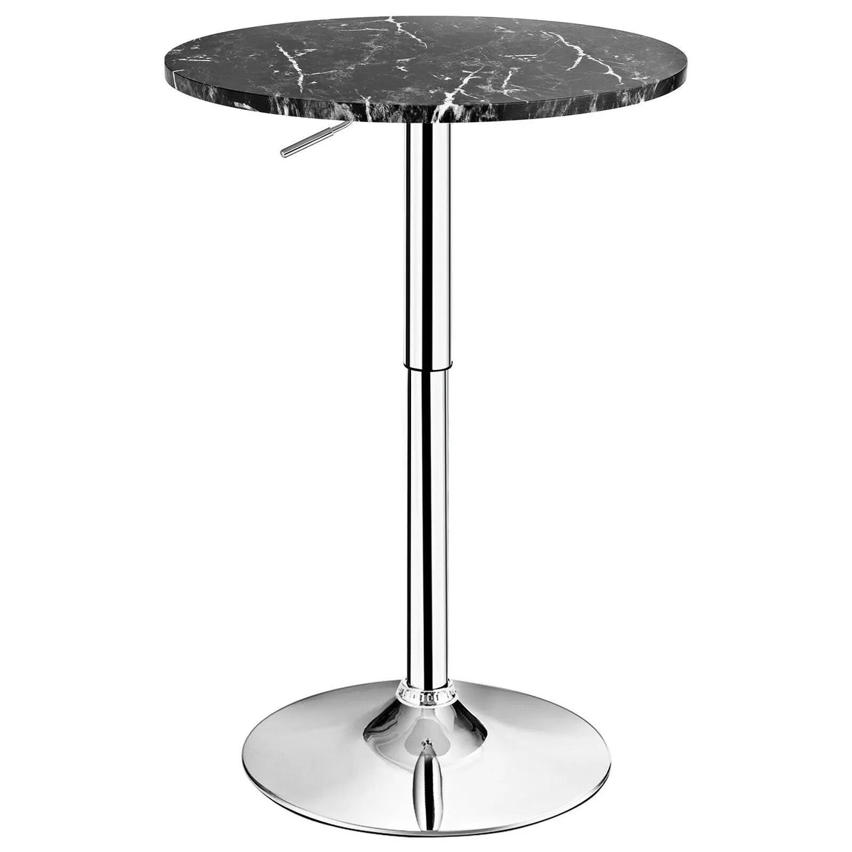 360° Swivel Cocktail Pub Table with Sliver Leg and Base by DirectDeals