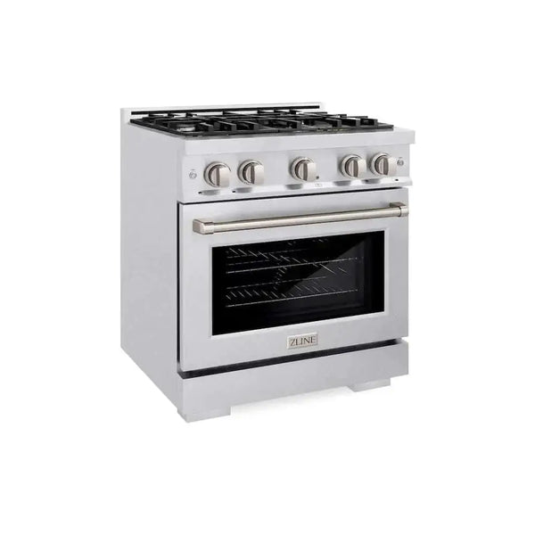ZLINE 30" Select Gas Range Convection Gas Oven DuraSnow® Stainless Steel HGRS-30