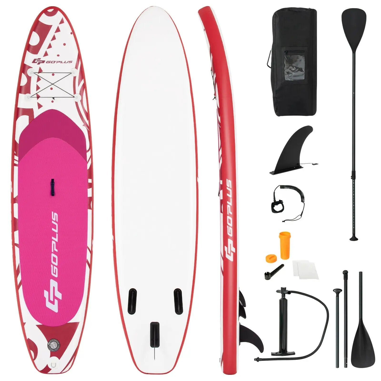 10.6 Feet Inflatable Adjustable Paddle Board with Carry Bag by DirectDeals