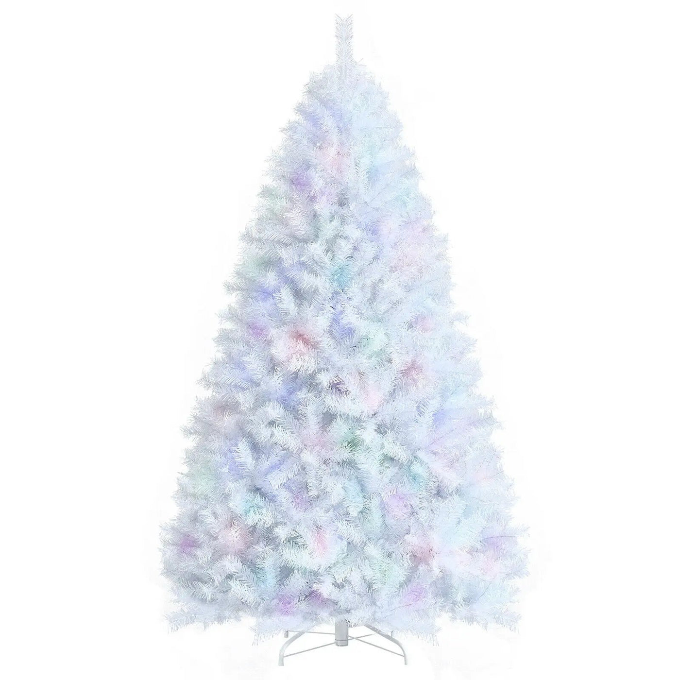 8 Feet Artificial Christmas Tree with 1636 Iridescent Branch Tips by DirectDeals