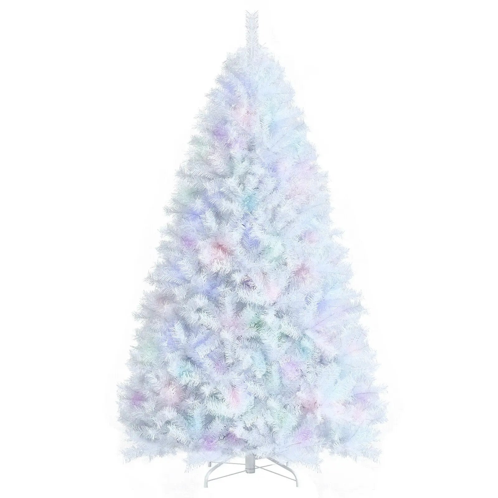 8 Feet Artificial Christmas Tree with 1636 Iridescent Branch Tips by DirectDeals