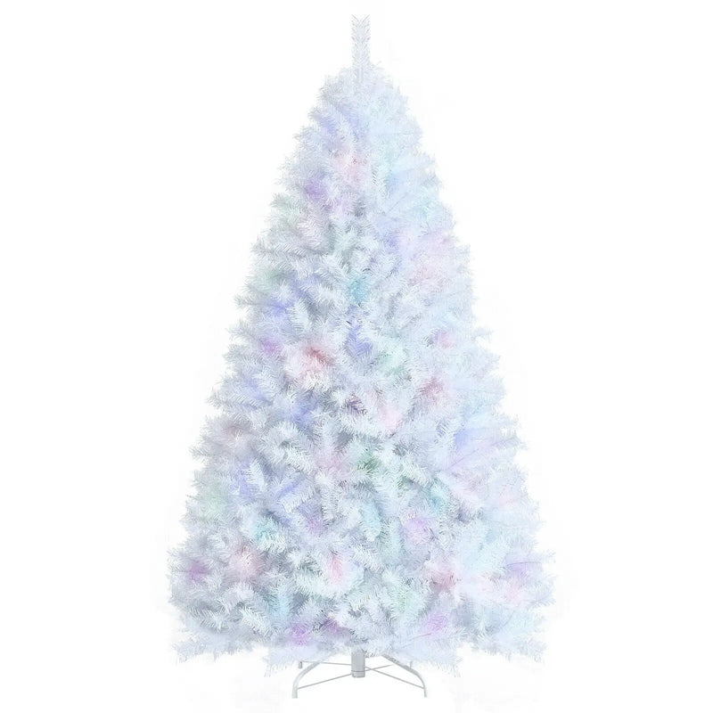 8 Feet Artificial Christmas Tree with 1636 Iridescent Branch Tips by DirectDeals