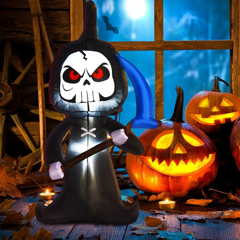 6 Feet Halloween Inflatable Decorations with Built-in LED Lights by DirectDeals