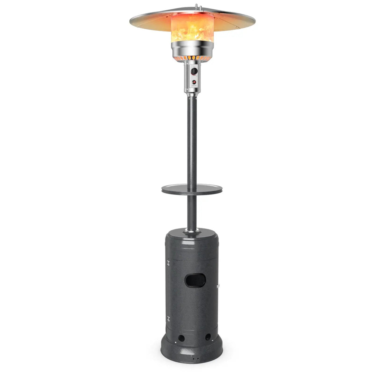Outdoor Heater Propane Standing LP Gas Steel with Table by DirectDeals