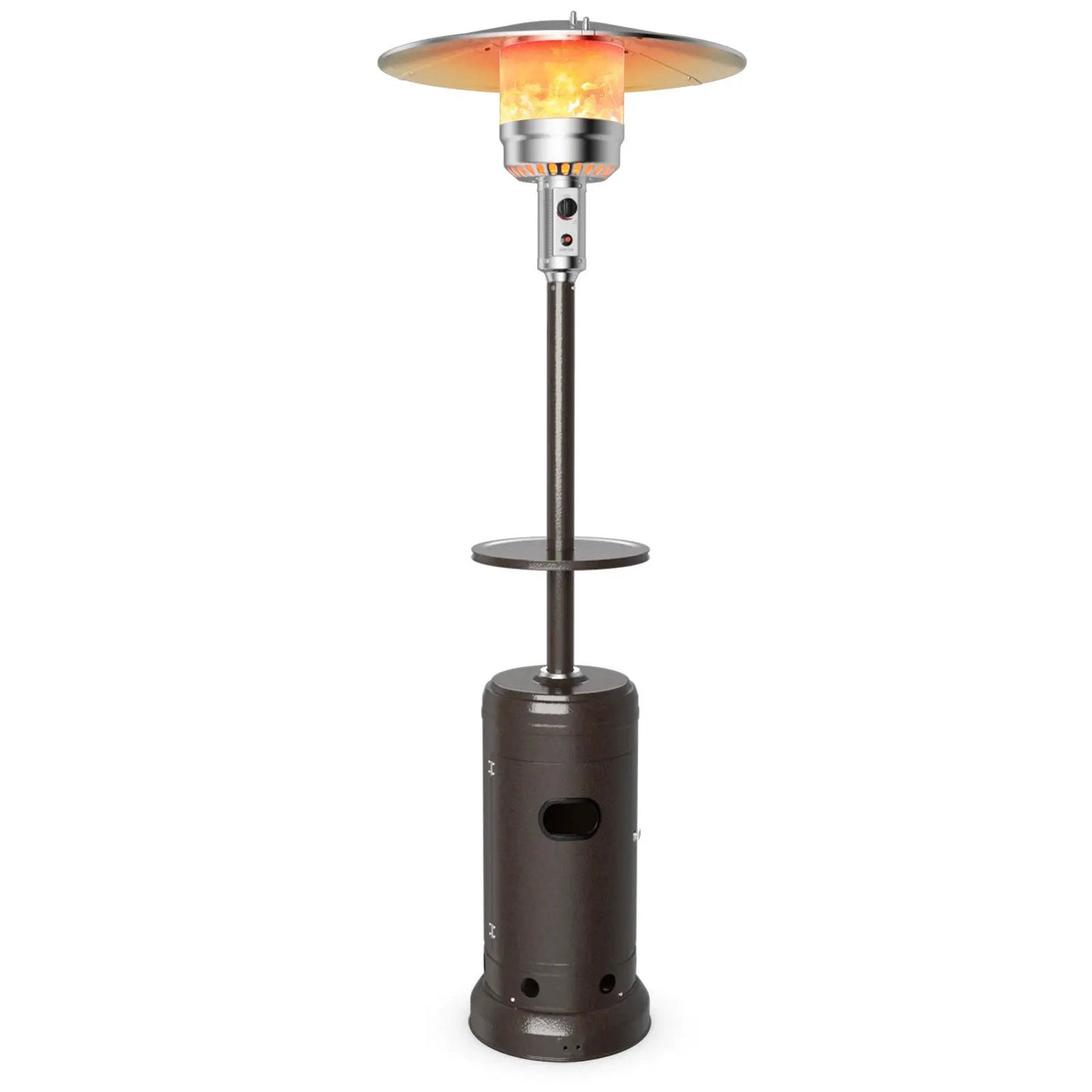 Outdoor Heater Propane Standing LP Gas Steel with Table by DirectDeals