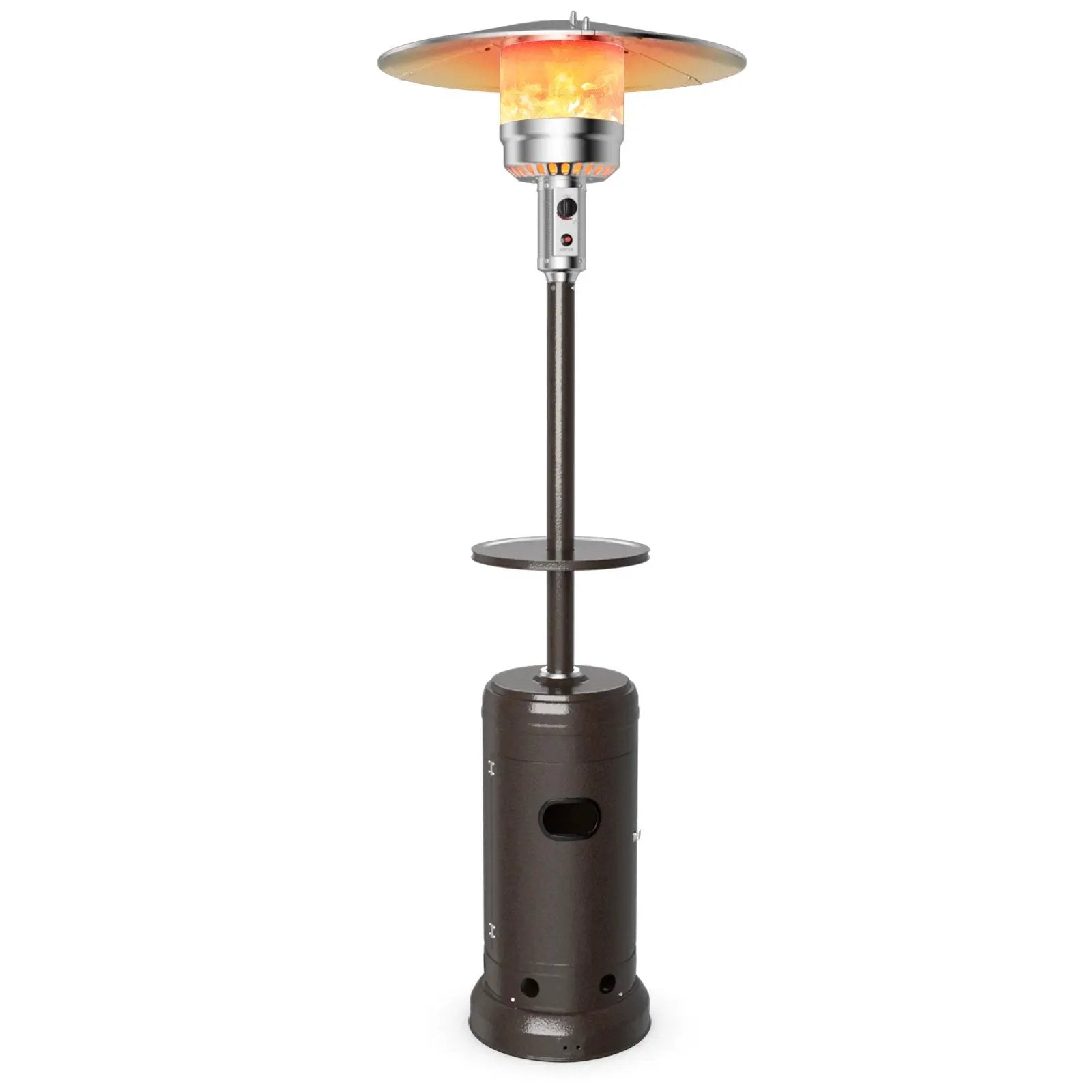 Outdoor Heater Propane Standing LP Gas Steel with Table by DirectDeals