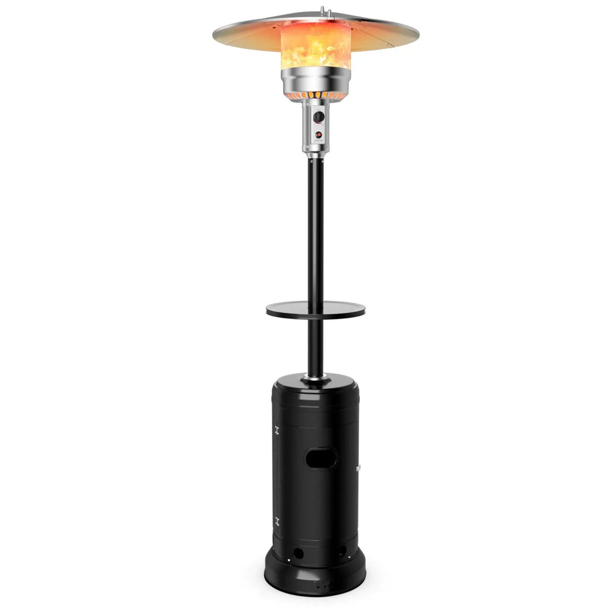 Outdoor Heater Propane Standing LP Gas Steel with Table by DirectDeals