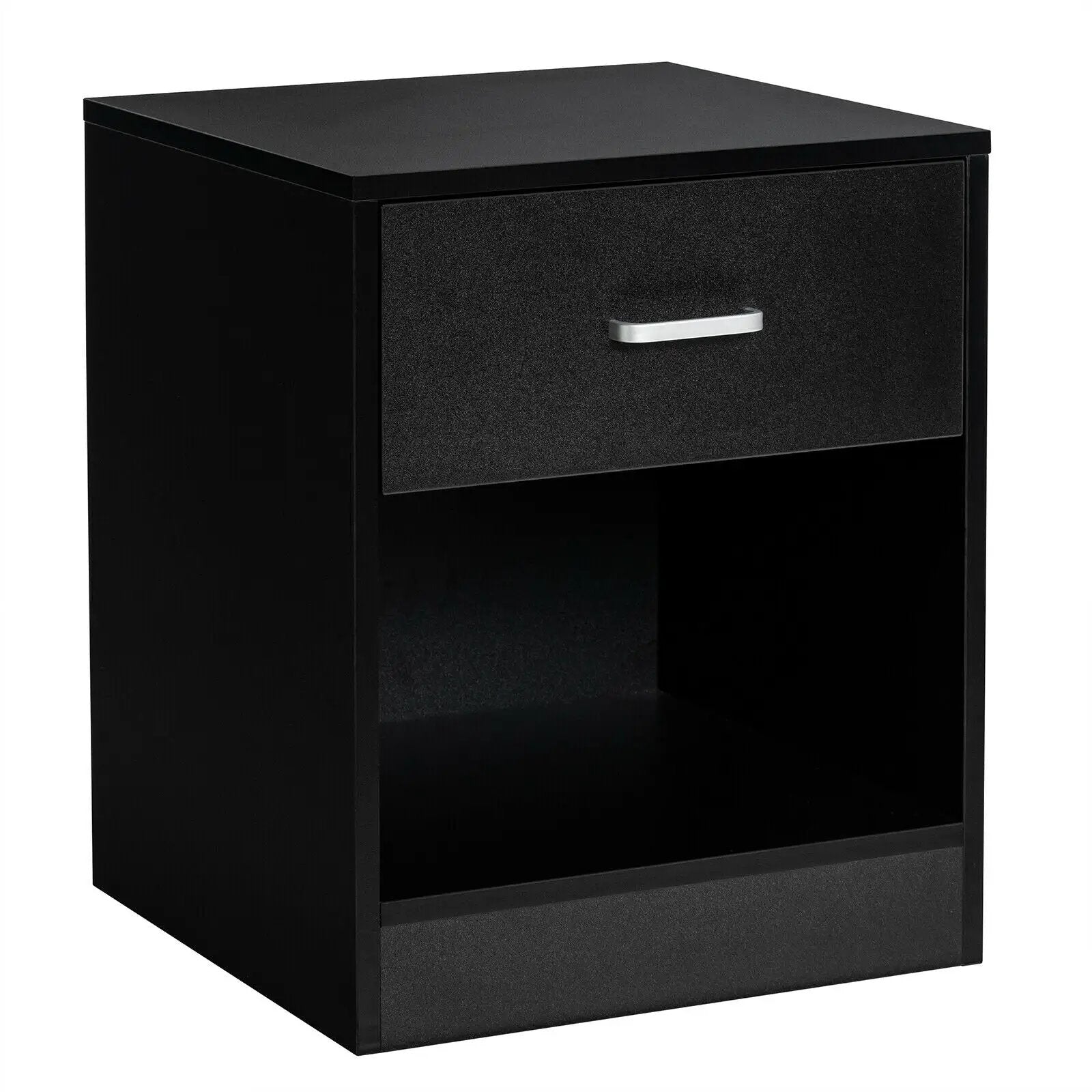 Modern Nightstand with Storage Drawer and Cabinet by DirectDeals