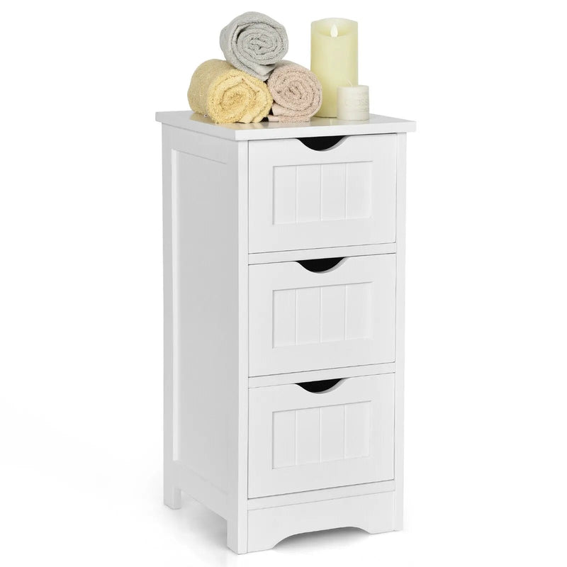 Bathroom Floor Freestanding Storage Organizer with 3 Drawers by DirectDeals