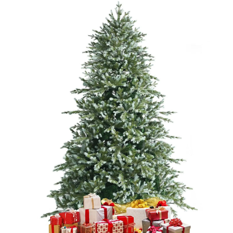 8 Feet Hinged Artificial Christmas Spruce Tree with Mixed PE and PVC Tips by DirectDeals