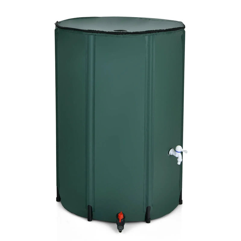 100 Gallon Portable Rain Barrel Water Collector Tank with Spigot Filter by DirectDeals