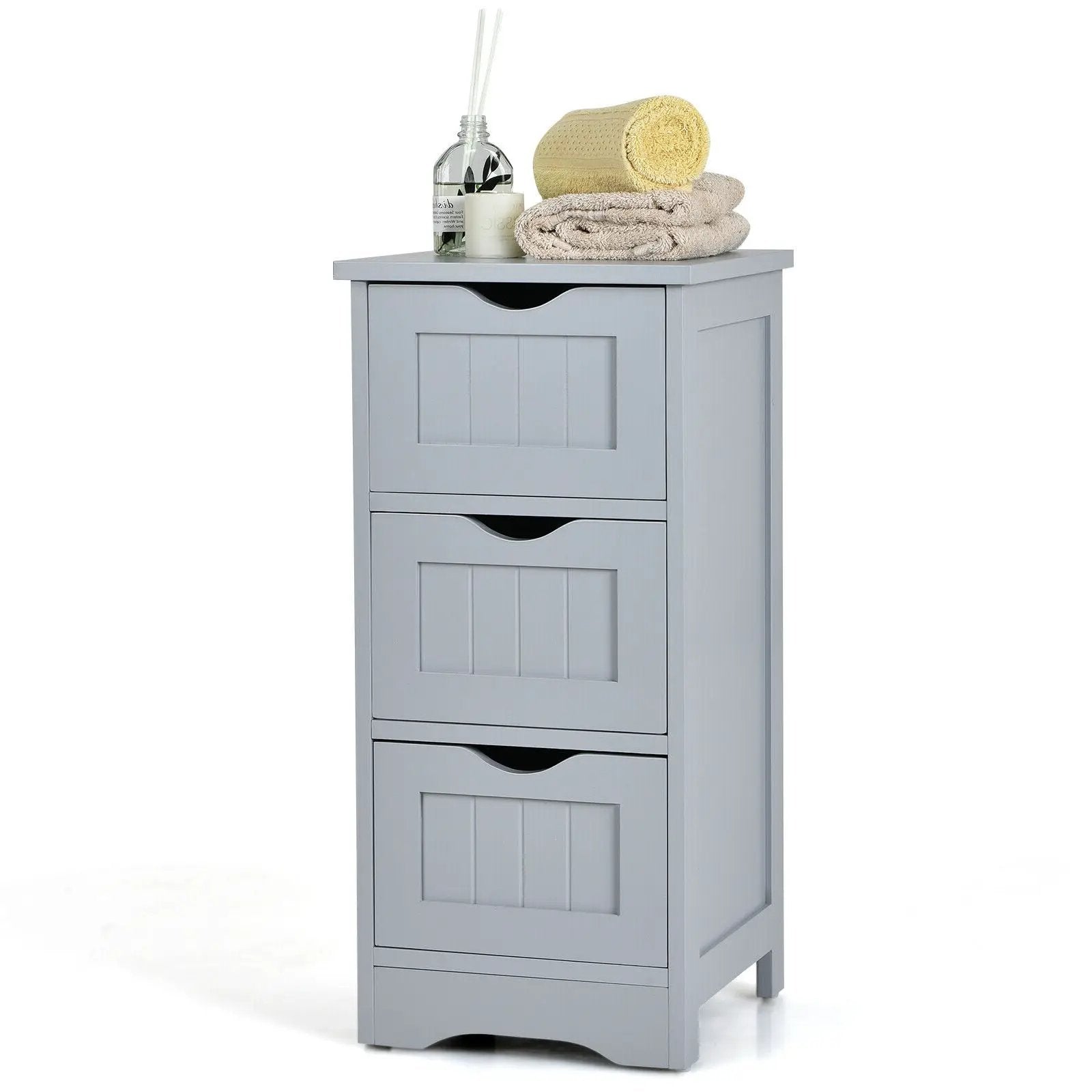 Bathroom Floor Freestanding Storage Organizer with 3 Drawers by DirectDeals