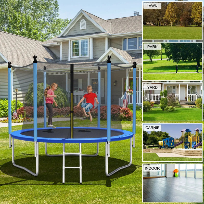Outdoor Trampoline with Safety Closure Net by DirectDeals